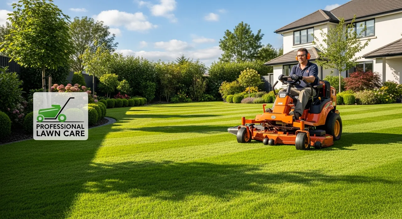 Professional lawn mowing service